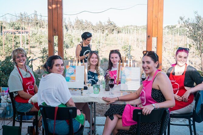 Art Experience with Wine - Sip, Paint, and Unwind in Sliema: The Basic Setup