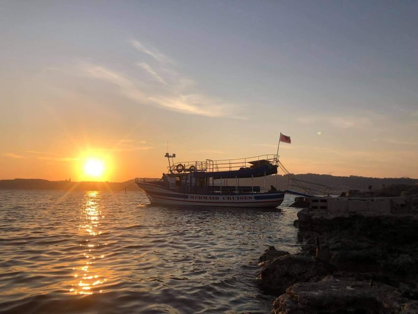 Bugibba: Scenic Sunset Cruise with Blue Lagoon Swim Stop - The Blue Lagoon and Comino swim stop: your towel matters