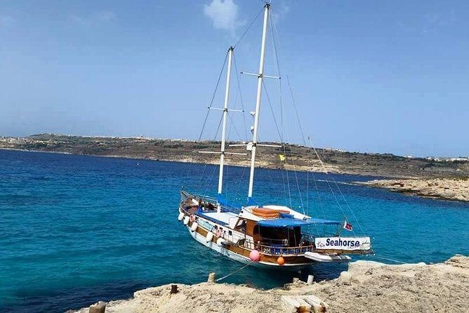 Comino, Blue Lagoon and Caves. Tour A - First Cruise Leg: St. Paul’s Island, Ghadira Bay, and Mellieha Views