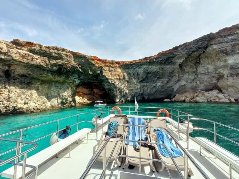 Comino Blue Lagoon & Crystal Lagoon - 3 Bay Cruise - Boat comfort: space, showers, and a more relaxed feel