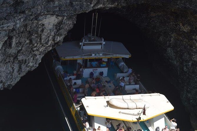 Comino Island: including Blue Lagoon, Crystal Lagoon & sea caves - Stop at Crystal Lagoon: calmer swim and sea-cave photo time