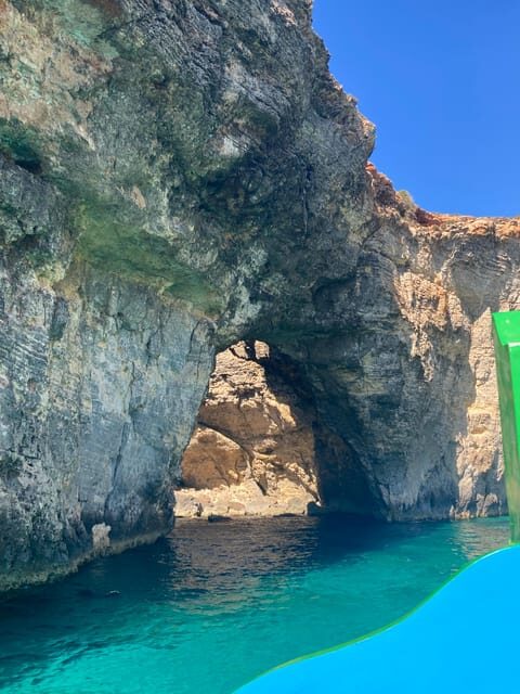 Comino: Private boat tour with Snorkeling activities & caves - Blue Lagoon plus a natural swim-through cave: start with the wow factor
