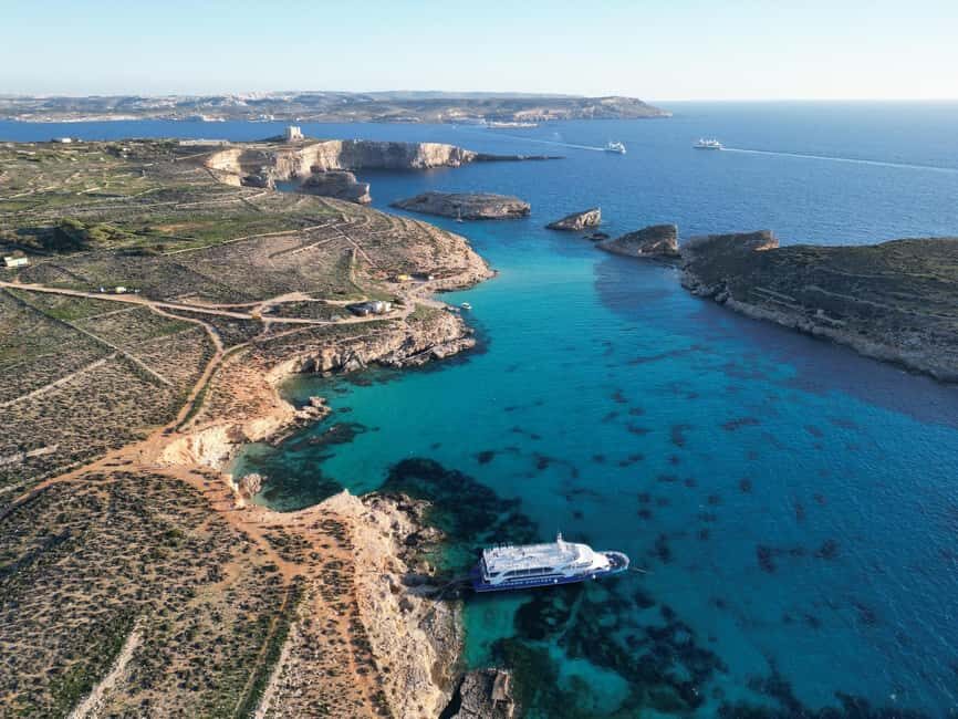 From Sliema: Full-Day Cruise to Comino and the Blue Lagoon - Comino island access and the free QR ticket (starting May 1, 2025)