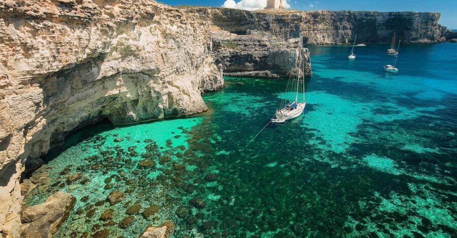 From St. Julian's: Comino and Blue Lagoon Trip by Powerboat - Blue Lagoon Time: Your Own Pace on Comino’s Most Famous Bay