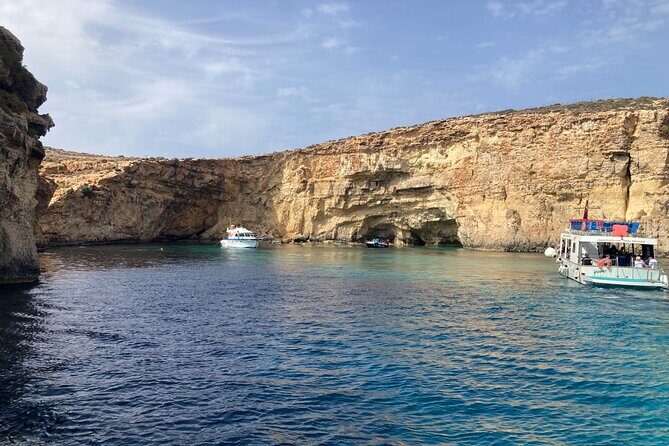 Full Day Private charter to Crystal & Blue Lagoon, Caves & Gozo - Blue Lagoon: swimming, a natural cave swim-through, and snack stops