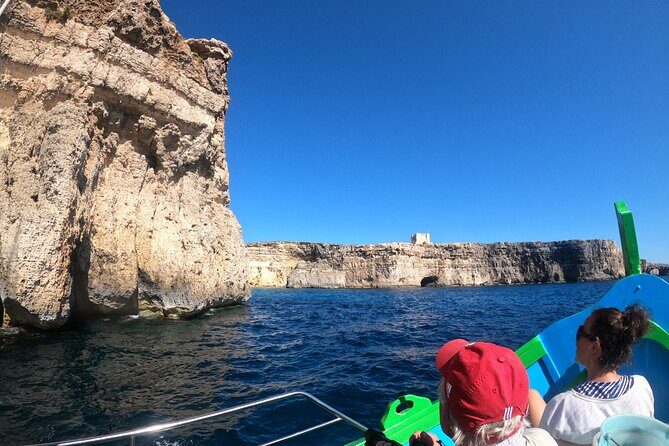 Full Day Private charter to Crystal & Blue Lagoon, Caves & Gozo - Hondoq Bay and the Elephant Head: closing the day with real beach variety