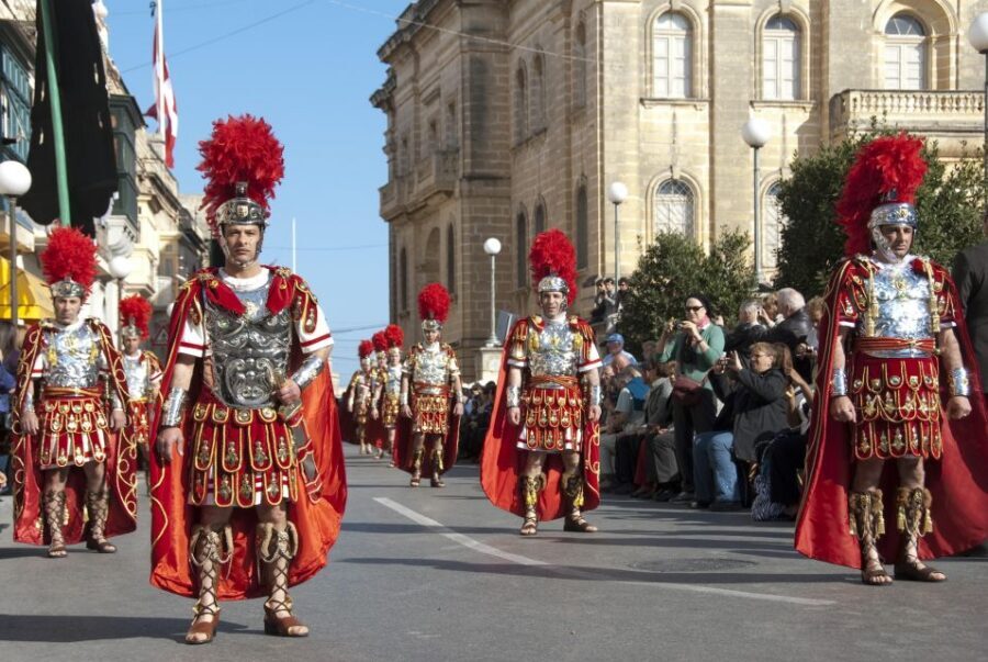 Good Friday Easter Procession with Commentary and Transport - Life-Size Passion Statues and Costumed Roles: Details Worth Noticing