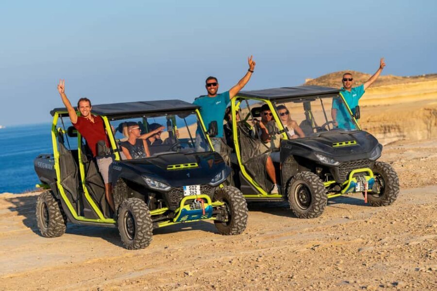Gozo: All Inclusive 4x4 Chauffeured JEEP day safari - Comino by reserved boat: caves, Crystal Lagoon sights, and Blue Lagoon swim