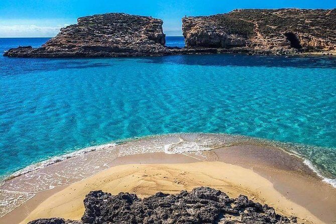 Gozo Blue Lagoon and Sea Caves Full Day Cruise Tour - Blue Lagoon time: swimming, snorkeling, and the QR code rule