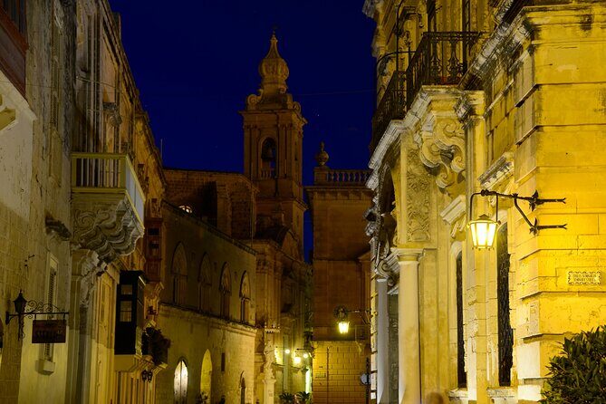 Guided Night Tour of Valletta Waterfront, Mdina and Rabat - Rabat at night: narrow lanes plus a layered Malta story