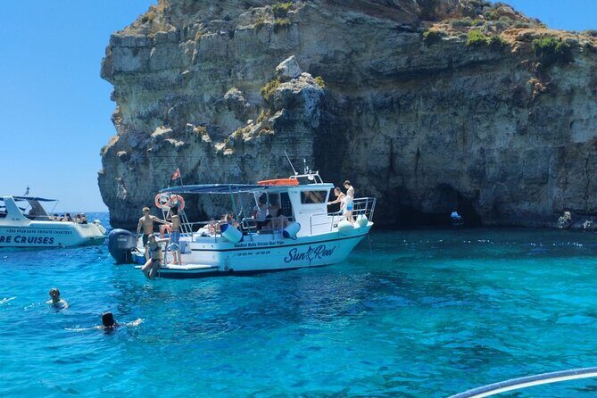Half Day Blue Lagoon, Comino, Gozo and Malta Private Boat Trip - Santa Maria Caves Boat Segment: Cave Views Plus Swimming Time