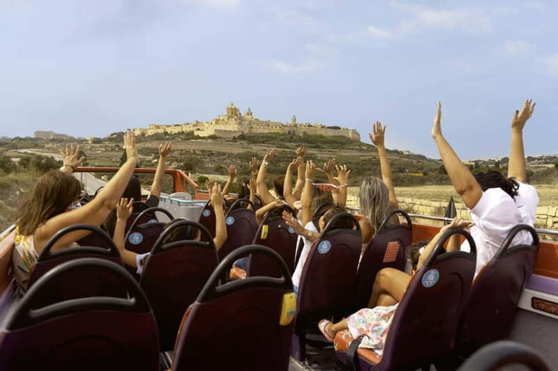 Malta: 2-Day Hop-On Hop-Off Bus & Harbour Cruise (CMO) - North Route Strategy for Mdina and Big Views from the Malta Heights