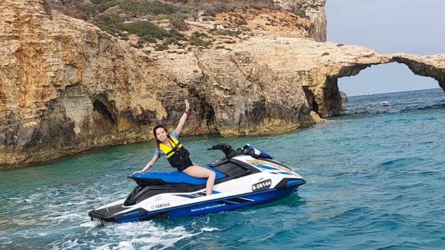 Malta 30 Minutes Jet Ski Rental / Hire - 2024 Yamaha VX - The riding zone: Comino channel views with real movement