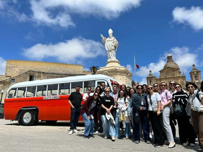 Malta: 5 hr Vintage Bus Tour - Mdina & Blue Grotto inc. food - Key Highlights You’ll Feel Immediately