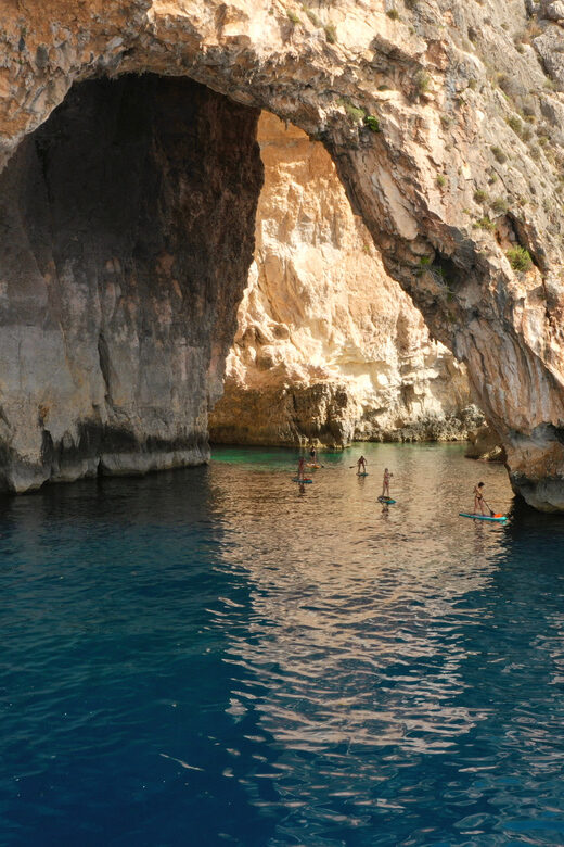Malta: Blue Grotto SUP and Snorkeling Tour - SUP yoga practice: balance, breath, and getting comfortable on the water