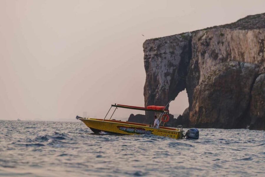 Malta: Blue Lagoon, Caves & around Comino Private Speedboat - Elephant Rock and the final return: picture points before you head back
