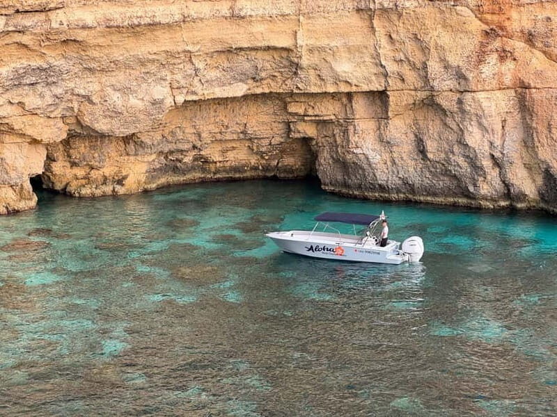 Malta: Blue Lagoon, Caves, Comino & Gozo Private Boat Trip - Blue Lagoon first: turquoise water, quick access, and better use of your time