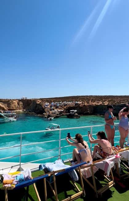 Malta: Comino, Blue Lagoon, Crystal Lagoon & Caves Cruise - Blue Lagoon stop: 4.5 hours, swimming access, and the 10m slide