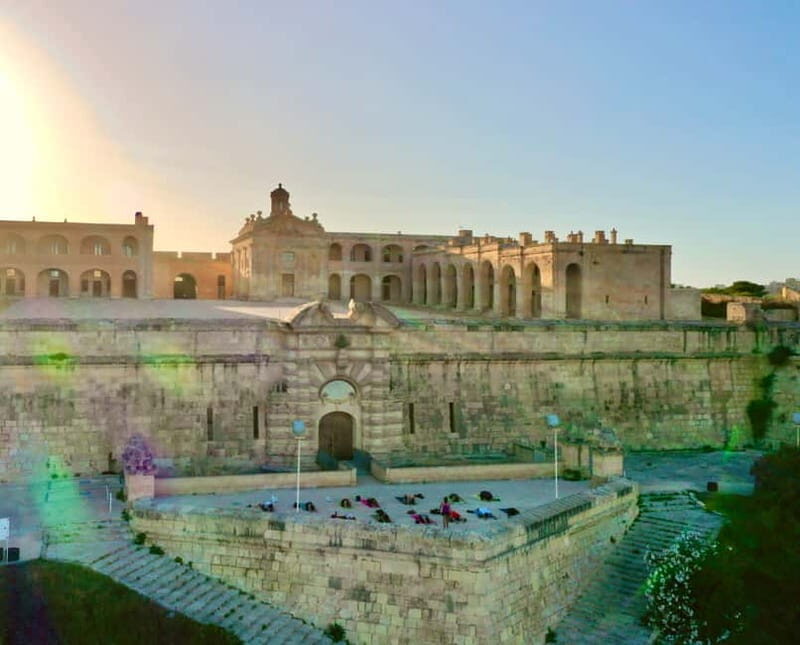 Malta: Game of Thrones Location Yoga Class - Manoel Fort logistics: security gate, 8-minute walk, and what to expect