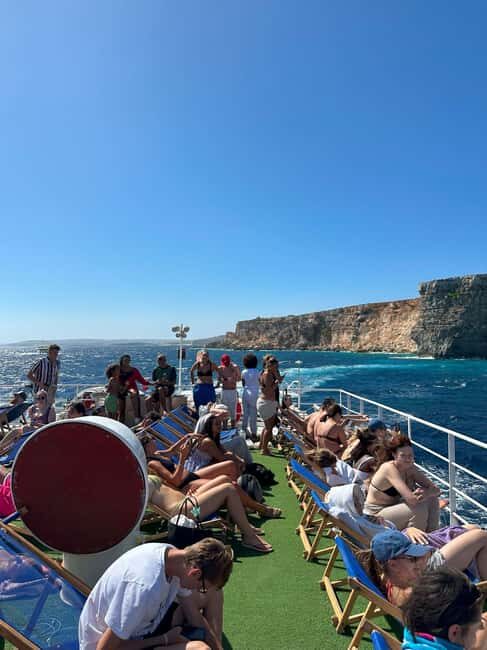 Malta: Gozo, Comino, Blue & Crystal Lagoon, & Caves Cruise - Comino: Stay on the Boat and Let the Island Pass You Quietly