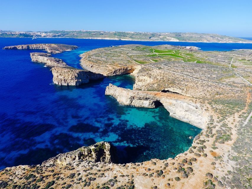 Malta: Private Boat Charter to Blue-Lagoon, Gozo & Comino - Comino highlights: Blue Lagoon, Cominotto, Crystal Lagoon, and the cave stops