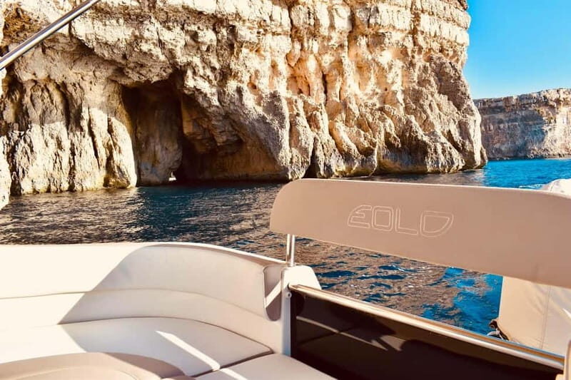 Malta: Private Boat Cruise with Caves, Beaches & Swim Stops - Comino caves and Blue Lagoon area swim stops: the water moment