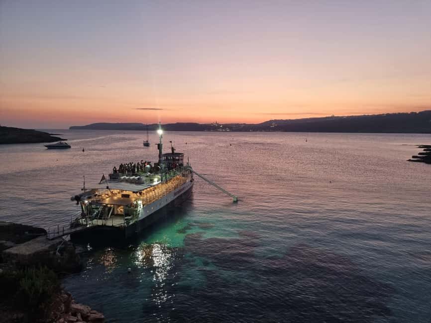 Malta: Sunset Cruise to the Blue Lagoon - The boat experience: deck chairs, full bar, and that 10 meter slide