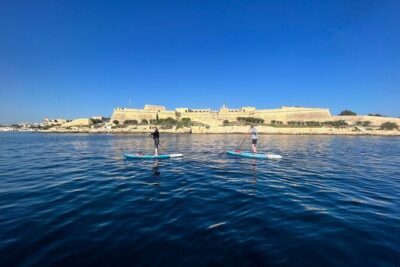 Manoel Island SUP Adventure - The 2-hour flow: training first, then Manoel Island and the sea views