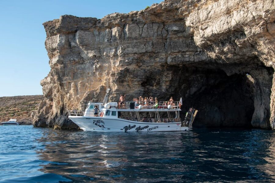 Mellieha: Comino, Crystal & Blue Lagoon 2 Bay Evening Cruise - Crystal Lagoon stop: 1 hour to swim, snorkel, and cool off