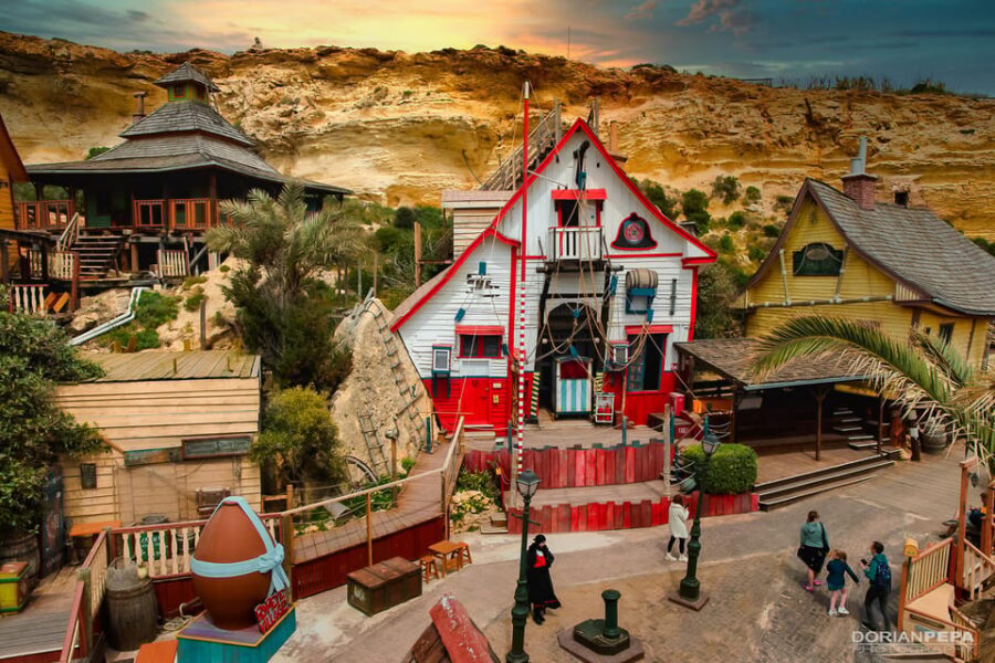 Mellieha: Popeye Village Malta Filmset Entry Ticket - First contact at the entrance: fast entry and character greeting