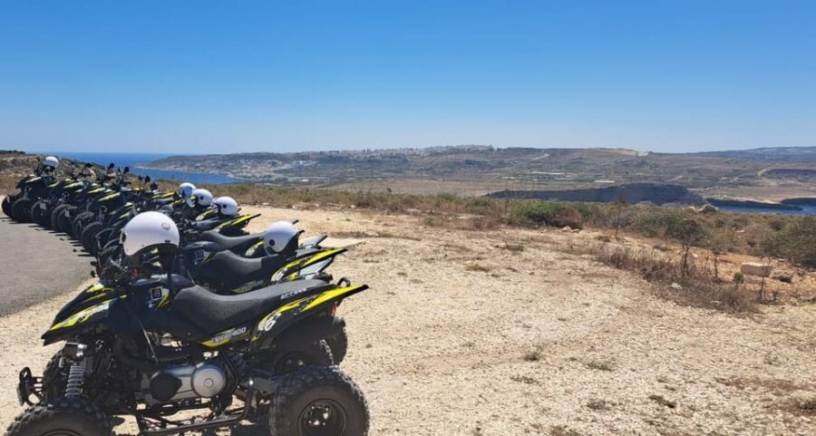 North Malta: Quad Bike Tour with Scenic Land, Sea & Swimming - Mellieha viewpoints, Red Tower, and the radar-station outlook to Gozo and Comino