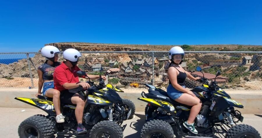 North Malta: Quad Bike Tour with Scenic Land, Sea & Swimming - Armier Bay swim stop: how to plan for it (and what to bring)