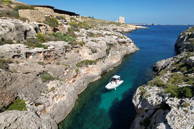 Private Boat Charter Comino, Blue Lagoon, Crystal Lagoon, Gozo - Adding Gozo: swim and coastline time at Ramla/San Blas or Mgarr ix-Xini