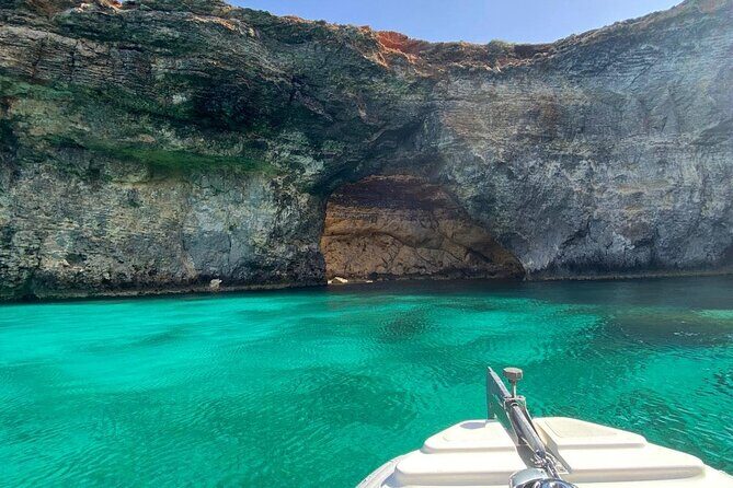 Private Boat Tour to Blue Lagoon Comino Caves and Gozo - Crystal Lagoon (30 minutes): calm water first, then the famous one