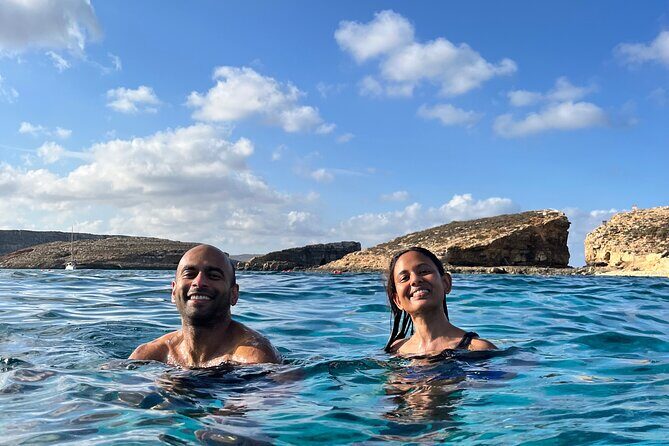 Private speed boat trip to Comino, Blue Lagoon and Caves - Crystal Lagoon Stop: Calm, Clear Water With Less Crowd Pressure