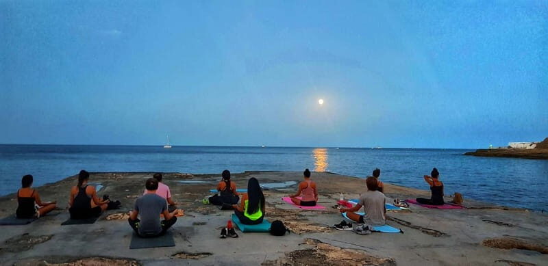 Sliema: Beach Yoga Class with Swimming - Mixed Levels Work Here Because Modifications Are Part of the Plan