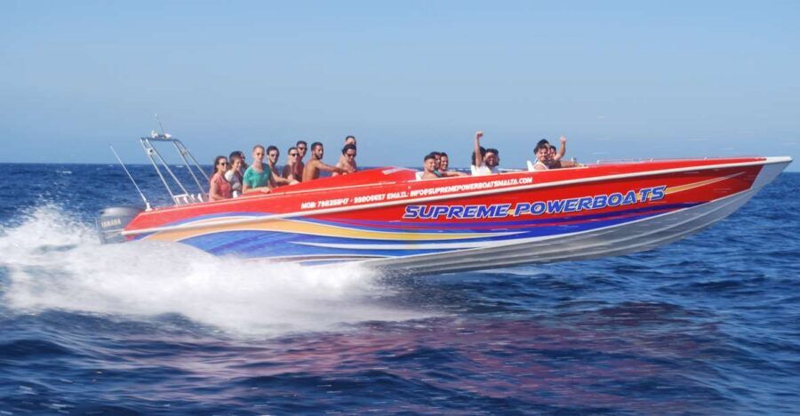 Sliema: Powerboat Trip to Gozo with Caves and Island Stop - Sliema to Gozo, with a fast start at 11:30am