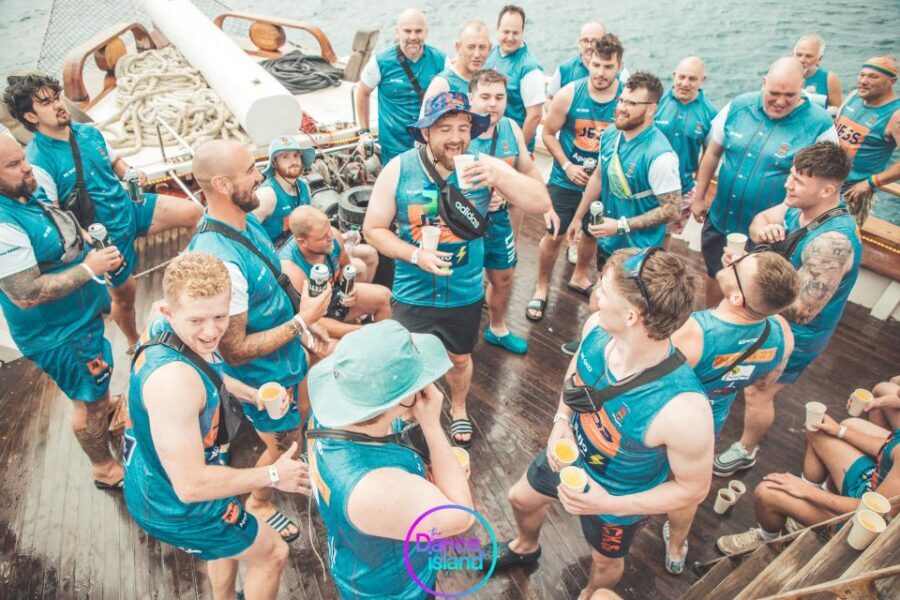 Sliema: Sailboat Party with an Open Bar, Food, and Swimming - The swim stop: jumping in when the water is clear