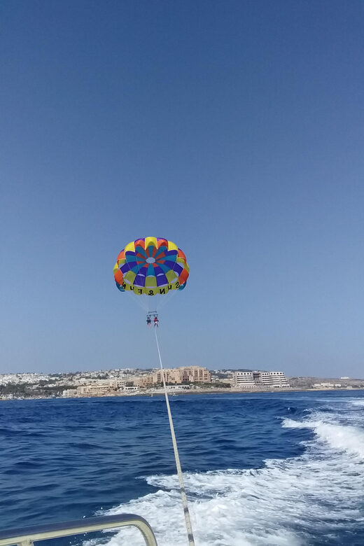 St. Julian's: Malta Parasailing Adventure with Photos - Finding Sun & Fun Water Sports near Corinthia Marina