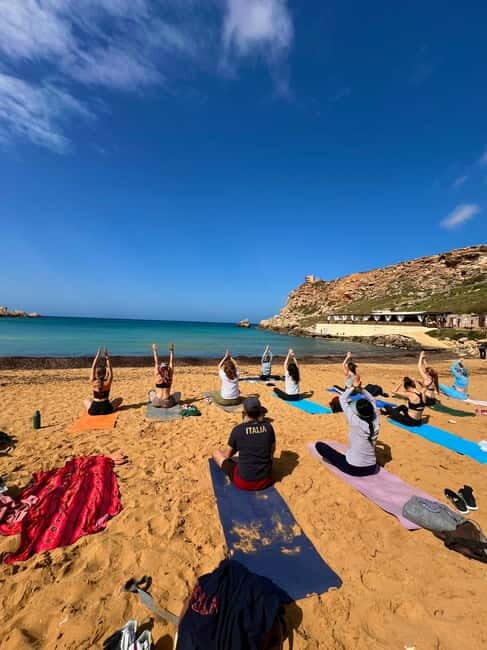 Sunday: Ghajn Tuffieha (Riviera) Beach Yoga Class - Your Post-Yoga Bonus: Swimming After Class