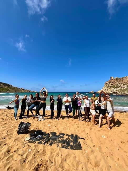 Sunday: Ghajn Tuffieha (Riviera) Beach Yoga Class - Logistics Made Easy: Check Availability and Plan Around the Start Time