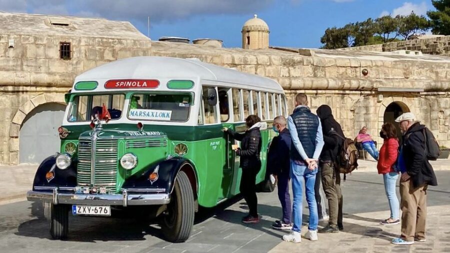 Valletta: Vintage Bus to Valletta, Sliema, Rabat & Mdina - Key things to know before you ride