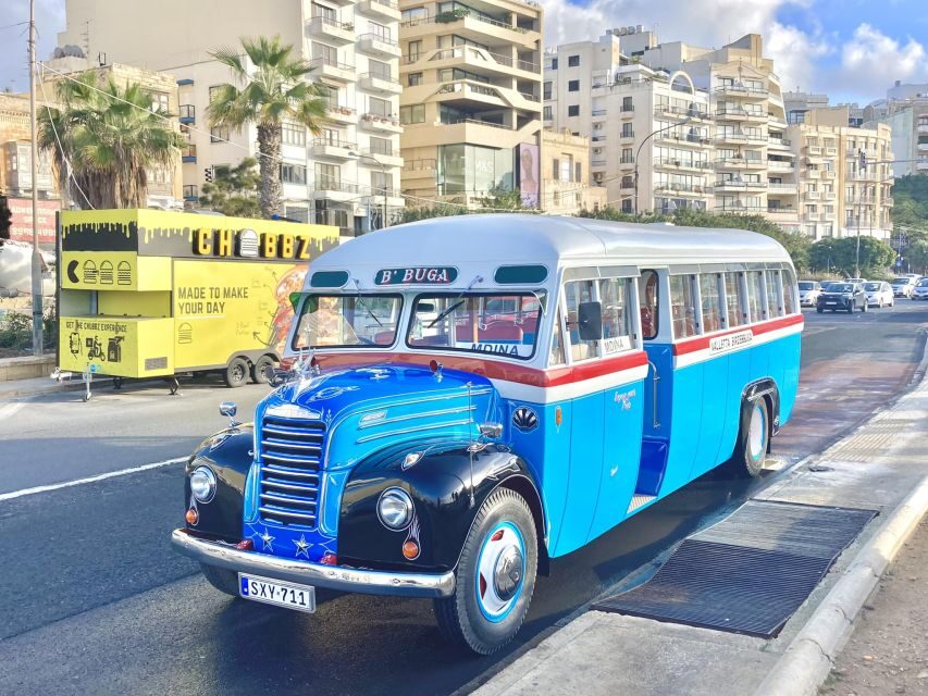 Valletta: Vintage Bus to Valletta, Sliema, Rabat & Mdina - A restored vintage bus that turns transit into a feature