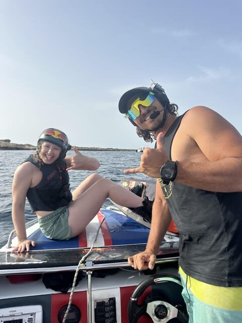 Wakeboarding Adventure in Malta: Learn to Ride - The BB Talking system: real-time coaching you can actually hear